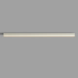Modern Minimalist Linear LED Strip Ceiling Light Dimmable Flush Mount with Remote Control