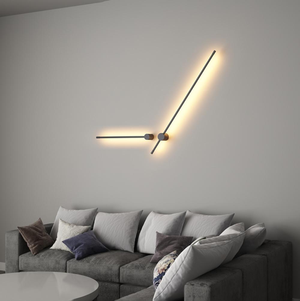 Modern Minimalist Linear LED Wall Sconce Architectural Slim Tube Light Fixture