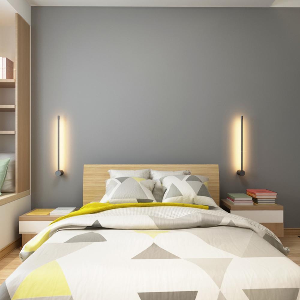 Modern Minimalist Linear LED Wall Sconce Architectural Slim Tube Light Fixture
