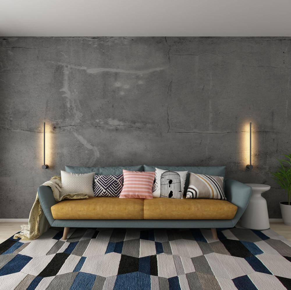 Modern Minimalist Linear LED Wall Sconce Architectural Slim Tube Light Fixture