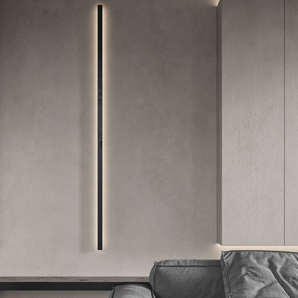 Modern Minimalist Linear LED Wall Sconce Stepless Dimming Background Atmosphere Light
