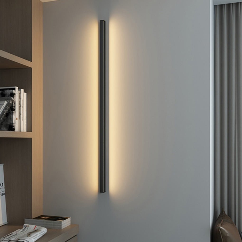 Modern Minimalist Linear LED Wall Sconce Stepless Dimming Background Atmosphere Light