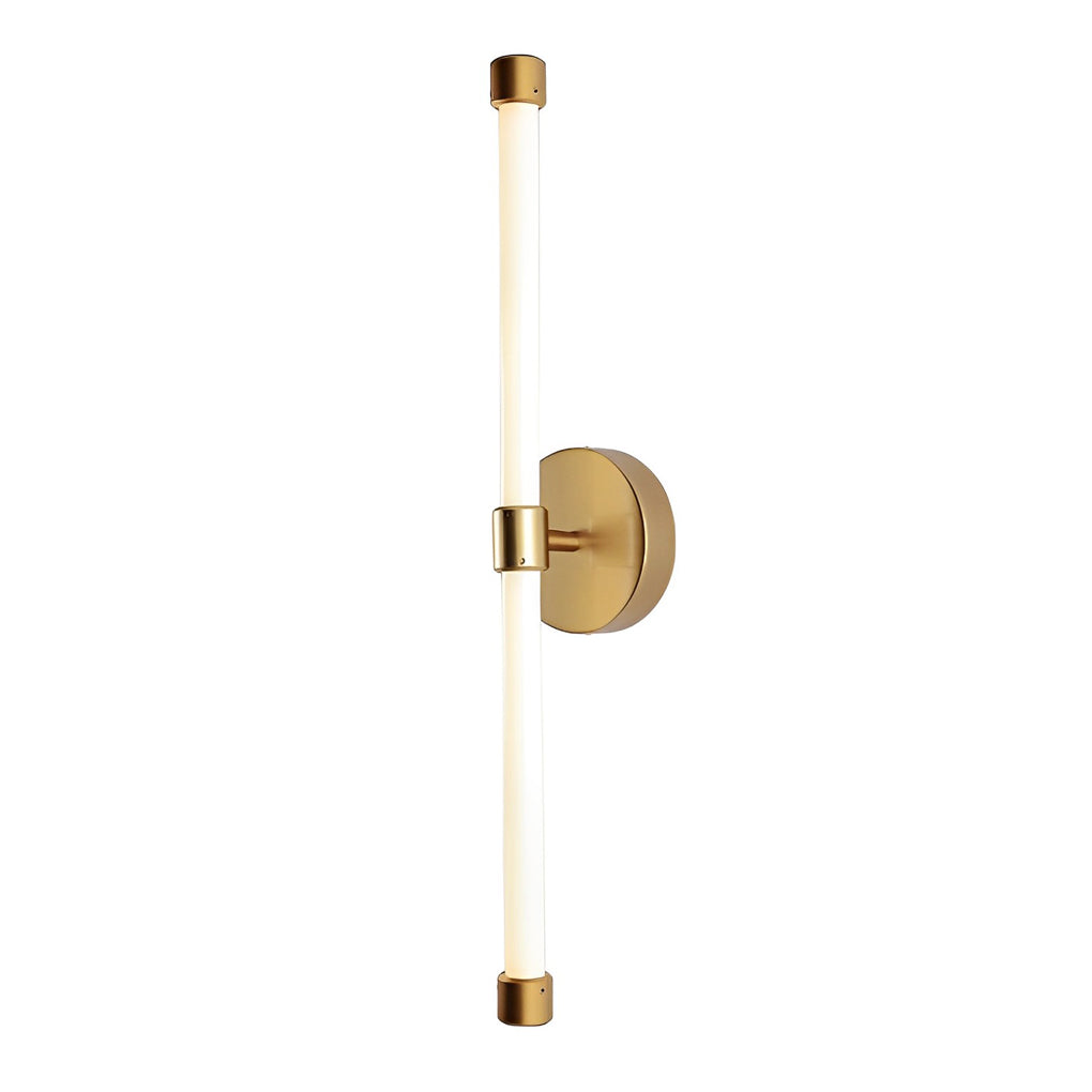 Modern Minimalist Linear LED Wall Sconce with Three Step Dimming in Black and Gold