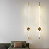 Modern Minimalist Long Strip LED Wall Sconce Acrylic Linear Light for Bedroom Living Room