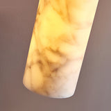 Modern Minimalist Marble Cylinder Pendant Light for Bedroom and Dining Room