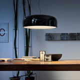 Modern Minimalist Oval Aluminum Pendant Light Potlid Style Ceiling Hanging Lamp for Home