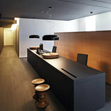 Modern Minimalist Oval Aluminum Pendant Light Potlid Style Ceiling Hanging Lamp for Home