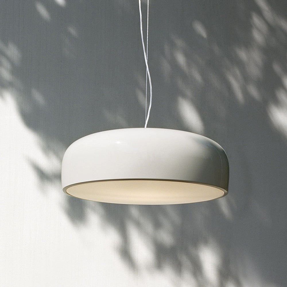 Modern Minimalist Oval Aluminum Pendant Light Potlid Style Ceiling Hanging Lamp for Home