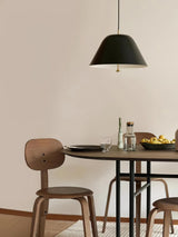 Modern Minimalist Pendant Ceiling Light Fixture with Adjustable Cable and Metal Shade