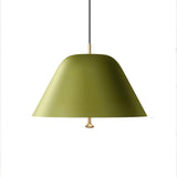 Modern Minimalist Pendant Ceiling Light Fixture with Adjustable Cable and Metal Shade