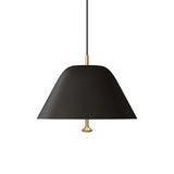 Modern Minimalist Pendant Ceiling Light Fixture with Adjustable Cable and Metal Shade