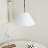 Modern Minimalist Pendant Ceiling Light Fixture with Adjustable Cable and Metal Shade