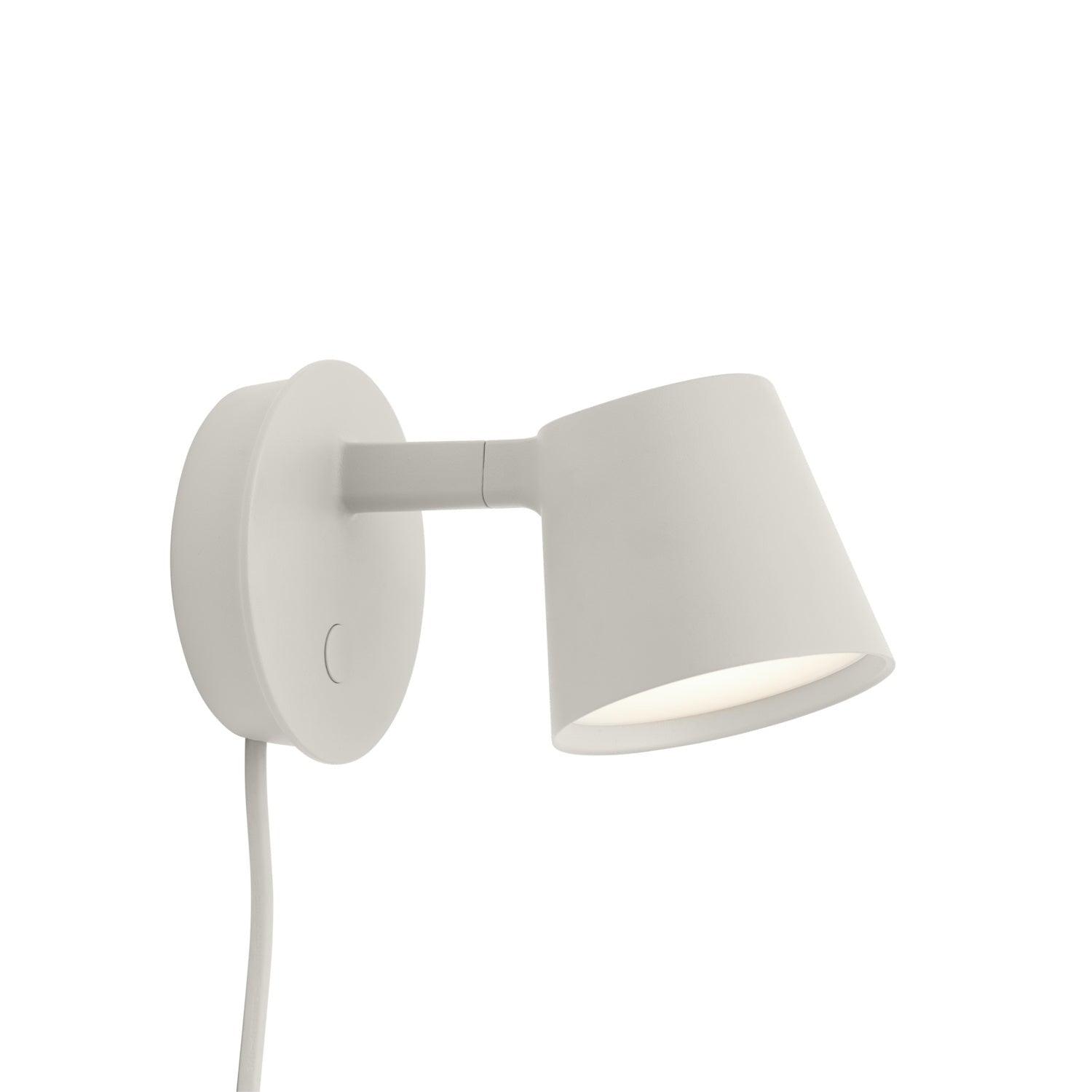 Modern Minimalist Plug In LED Wall Sconce with Adjustable Head and Inline Switch