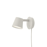 Modern Minimalist Plug In LED Wall Sconce with Adjustable Head and Inline Switch