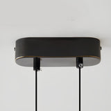 Modern Minimalist Rectangular Copper LED Pendant Light with 3 Color Dimming