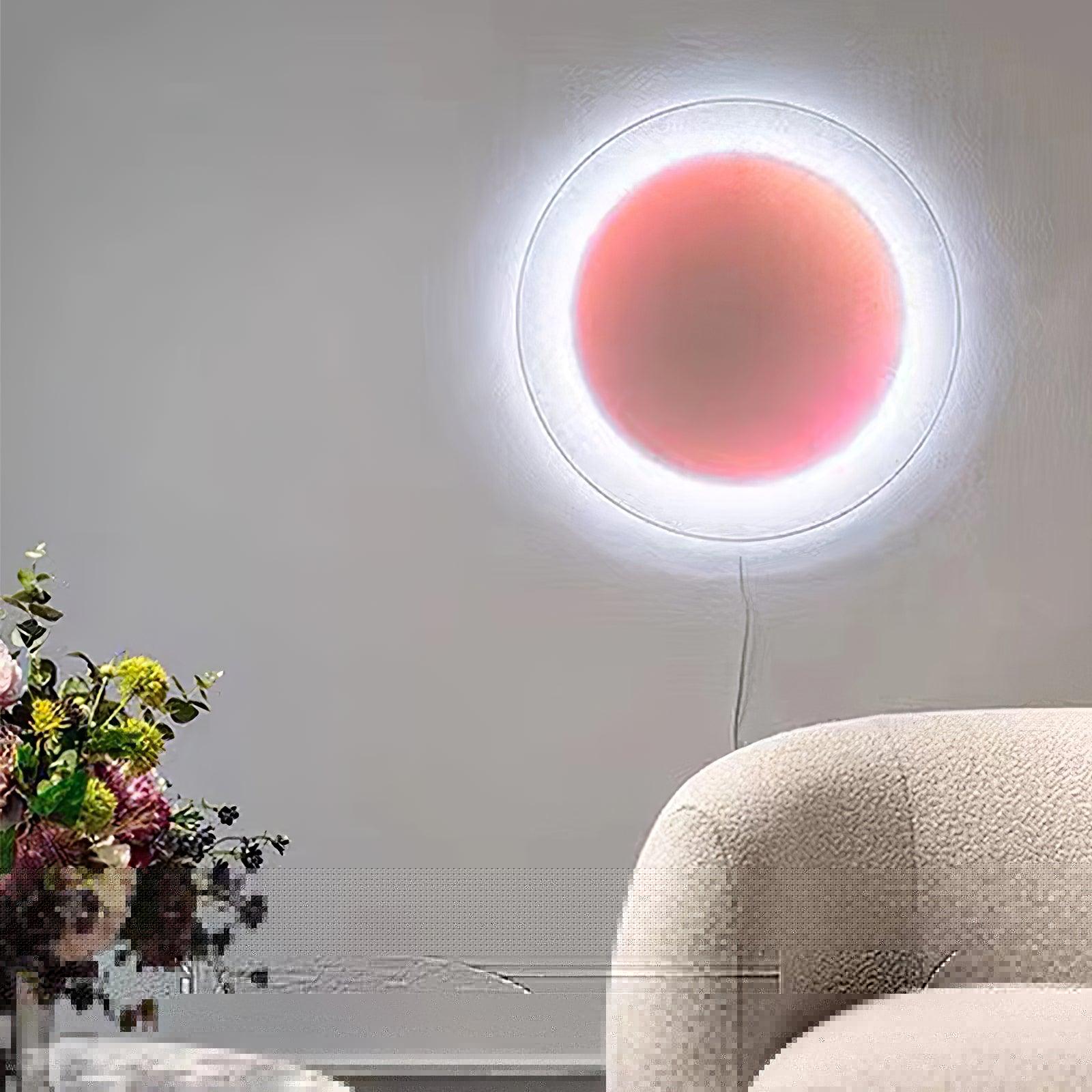 Modern Minimalist Relax Plug in Wall Sconce with Paper Shade Soft Ambient LED Lighting Set of 2