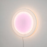Modern Minimalist Relax Plug in Wall Sconce with Paper Shade Soft Ambient LED Lighting Set of 2