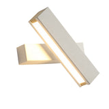 Modern Minimalist Rotatable LED Wall Sconce for Bedroom and Living Room Background Lighting