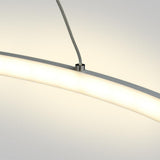 Modern Minimalist Round LED Pendant Light 30W Dimmable Single Ring Hanging Chandelier for Bedroom