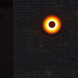 Modern Minimalist Round Metal Disc LED Wall Sconce for Indirect Interior Lighting