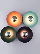Modern Minimalist Round Metal Disc LED Wall Sconce for Indirect Interior Lighting