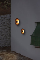 Modern Minimalist Round Metal Disc LED Wall Sconce for Indirect Interior Lighting
