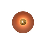 Modern Minimalist Round Metal Disc LED Wall Sconce for Indirect Interior Lighting