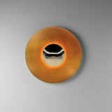 Modern Minimalist Round Metal Disc LED Wall Sconce for Indirect Interior Lighting