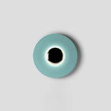 Modern Minimalist Round Metal Disc LED Wall Sconce for Indirect Interior Lighting