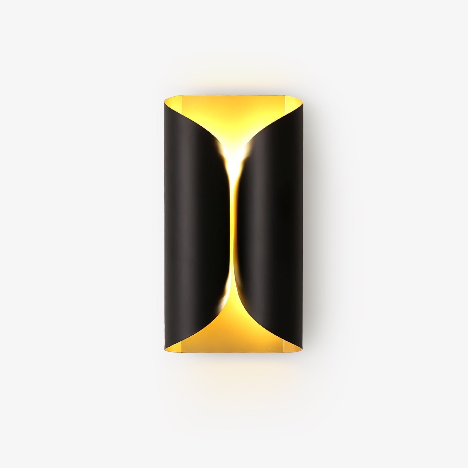 Modern Minimalist Sculptural Wall Sconce Set of Two Decorative LED Bracket Lights