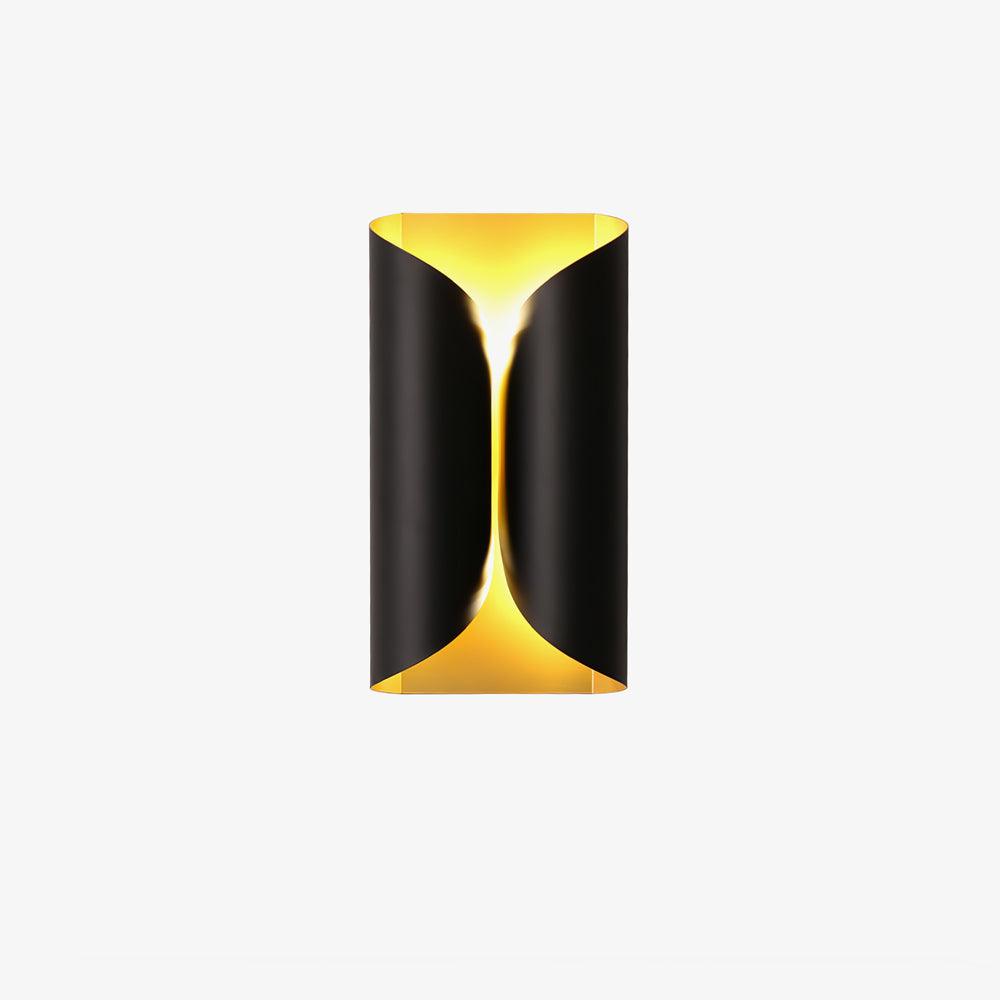 Modern Minimalist Sculptural Wall Sconce Set of Two Decorative LED Bracket Lights