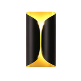 Modern Minimalist Sculptural Wall Sconce Set of Two Decorative LED Bracket Lights