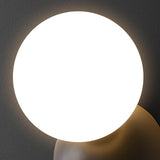 Modern Minimalist Single Globe Wall Sconce Mid Century Brass and Glass Bracket Light