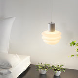Modern Minimalist Small Pendant Light with 3 Color Dimming for Bedroom Dining Room