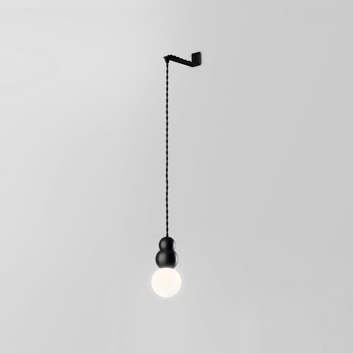 Modern Minimalist Spherical Glass Wall Sconce Geometric Indoor Lighting Fixture