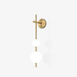 Modern Minimalist Vertical Glass Globe Wall Sconce for Bedroom Hallway and Bathroom Lighting