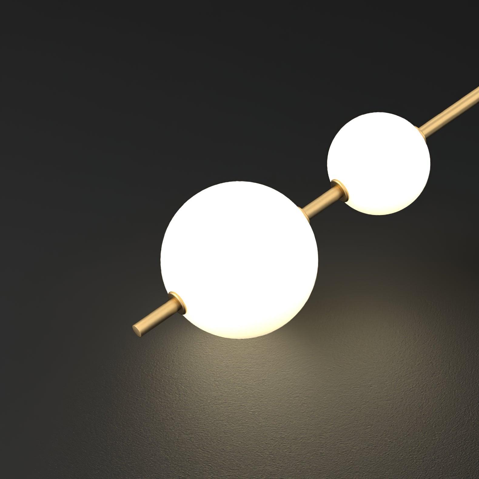 Modern Minimalist Vertical Glass Globe Wall Sconce for Bedroom Hallway and Bathroom Lighting
