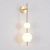 Modern Minimalist Vertical Glass Globe Wall Sconce for Bedroom Hallway and Bathroom Lighting