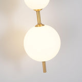 Modern Minimalist Vertical Glass Globe Wall Sconce for Bedroom Hallway and Bathroom Lighting