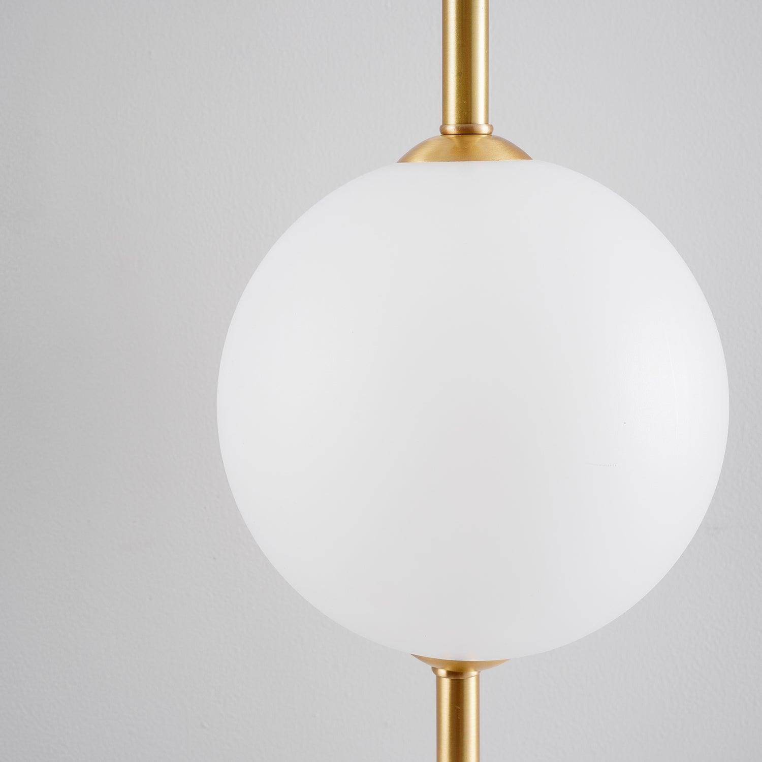 Modern Minimalist Vertical Glass Globe Wall Sconce for Bedroom Hallway and Bathroom Lighting