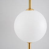 Modern Minimalist Vertical Glass Globe Wall Sconce for Bedroom Hallway and Bathroom Lighting