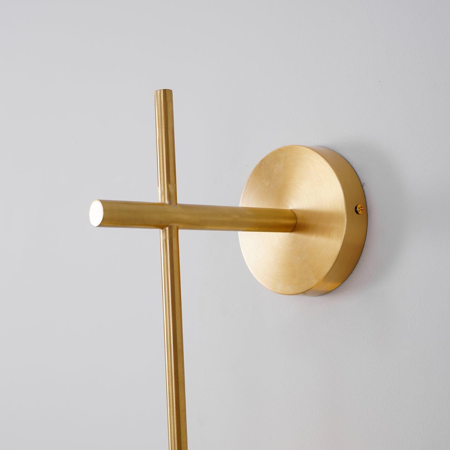 Modern Minimalist Vertical Glass Globe Wall Sconce for Bedroom Hallway and Bathroom Lighting