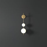 Modern Minimalist Vertical Glass Globe Wall Sconce for Bedroom Hallway and Bathroom Lighting