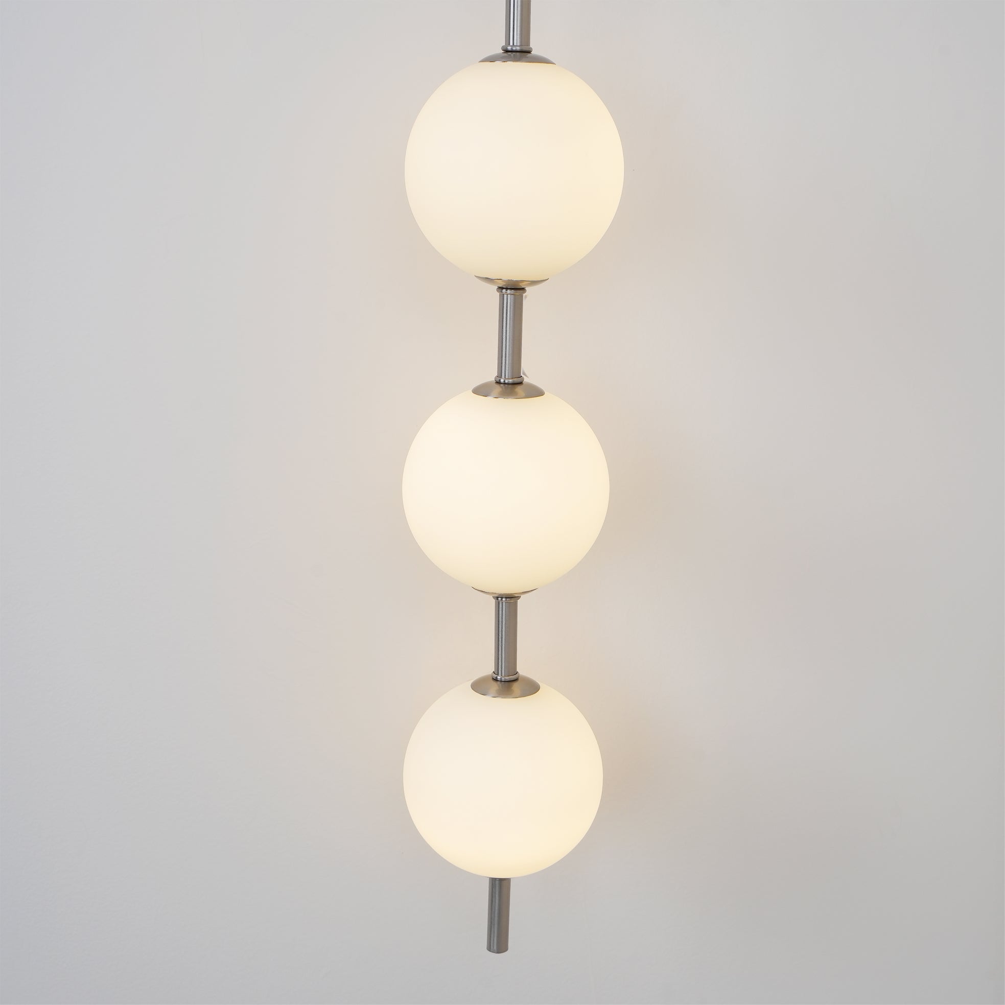Modern Minimalist Vertical Glass Globe Wall Sconce for Bedroom Hallway and Bathroom Lighting