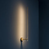 Modern Minimalist Vertical LED Wall Sconce Set of 2 Luxury Gold Linear Stick Wall Light