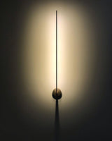 Modern Minimalist Vertical LED Wall Sconce Set of 2 Luxury Gold Linear Stick Wall Light