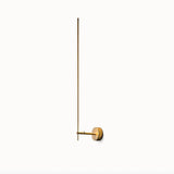 Modern Minimalist Vertical LED Wall Sconce Set of 2 Luxury Gold Linear Stick Wall Light