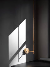 Modern Minimalist Vertical LED Wall Sconce Set of 2 Luxury Gold Linear Stick Wall Light