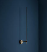 Modern Minimalist Vertical LED Wall Sconce Set of 2 Luxury Gold Linear Stick Wall Light