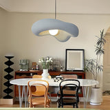 Modern Minimalist Wabi Sabi Pendant Light Organic Texture Resin Style Hanging Lamp for Dining